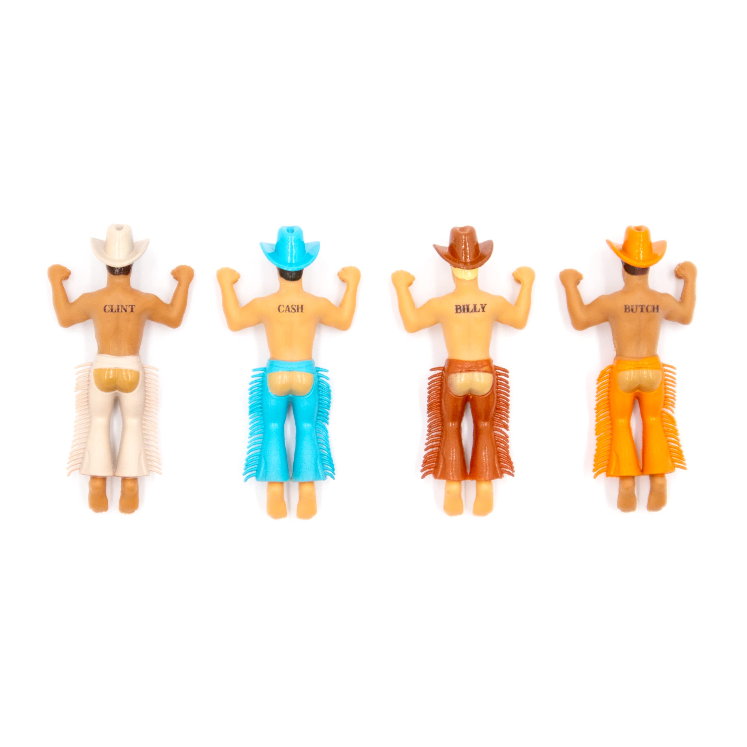 NPW Drinking Buddies Butch cowboy glass marker helps you spot your glass with a wink.