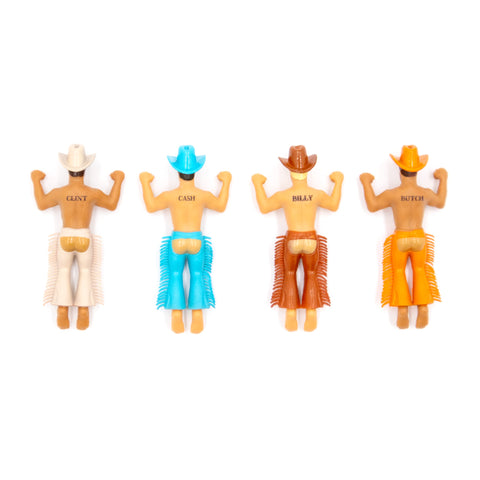 NPW Drinking Buddies Butch cowboy glass marker helps you spot your glass with a wink.