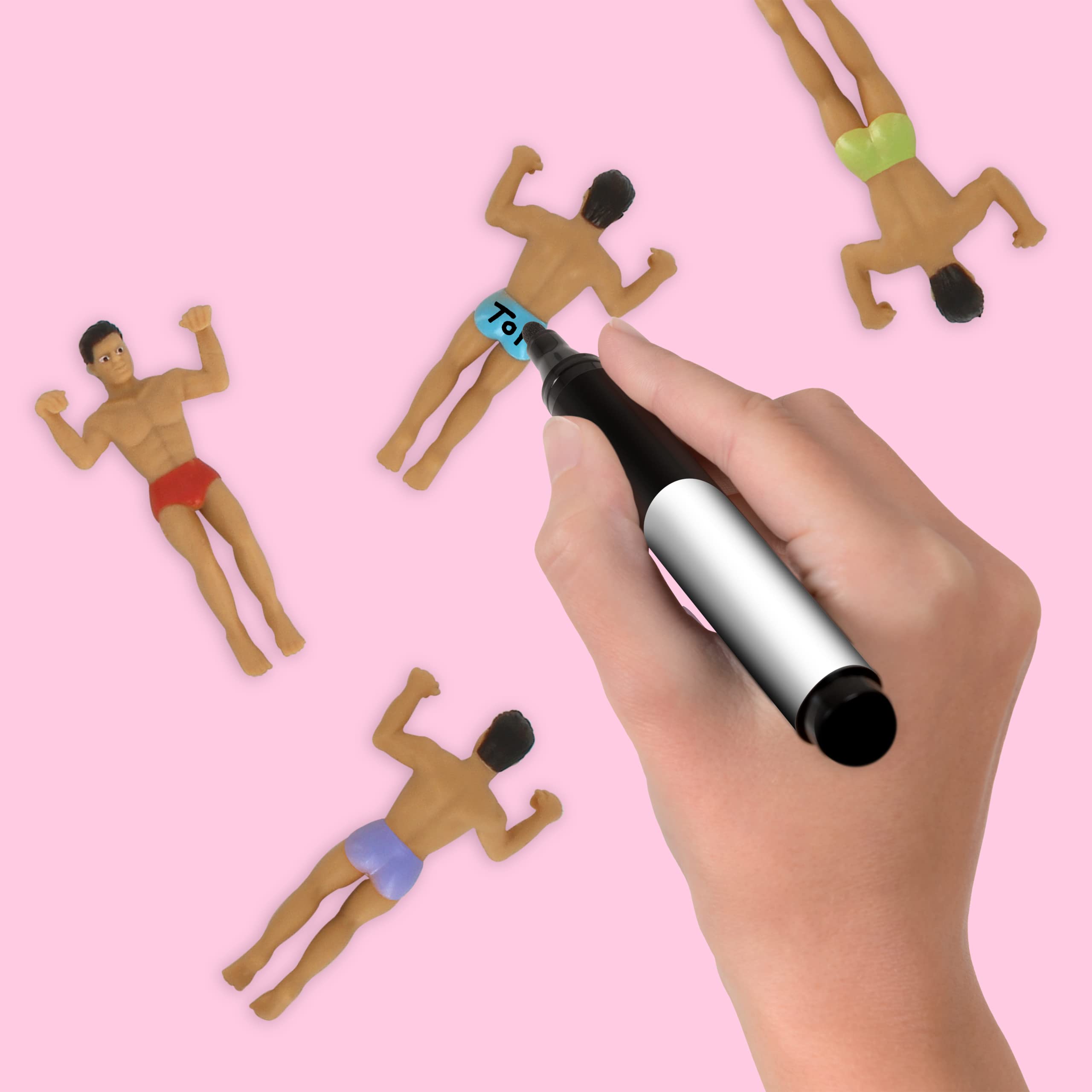NPW Drinking Buddies pen included for personalizing markers during celebrations.