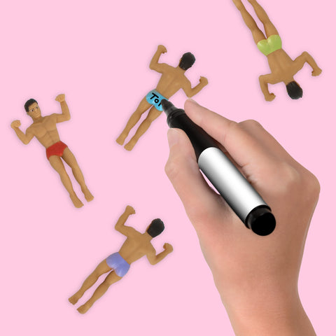 NPW Drinking Buddies pen included for personalizing markers during celebrations.