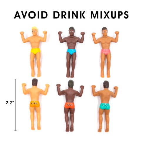 Six mini NPW figures add playful vibe and easy glass tagging.