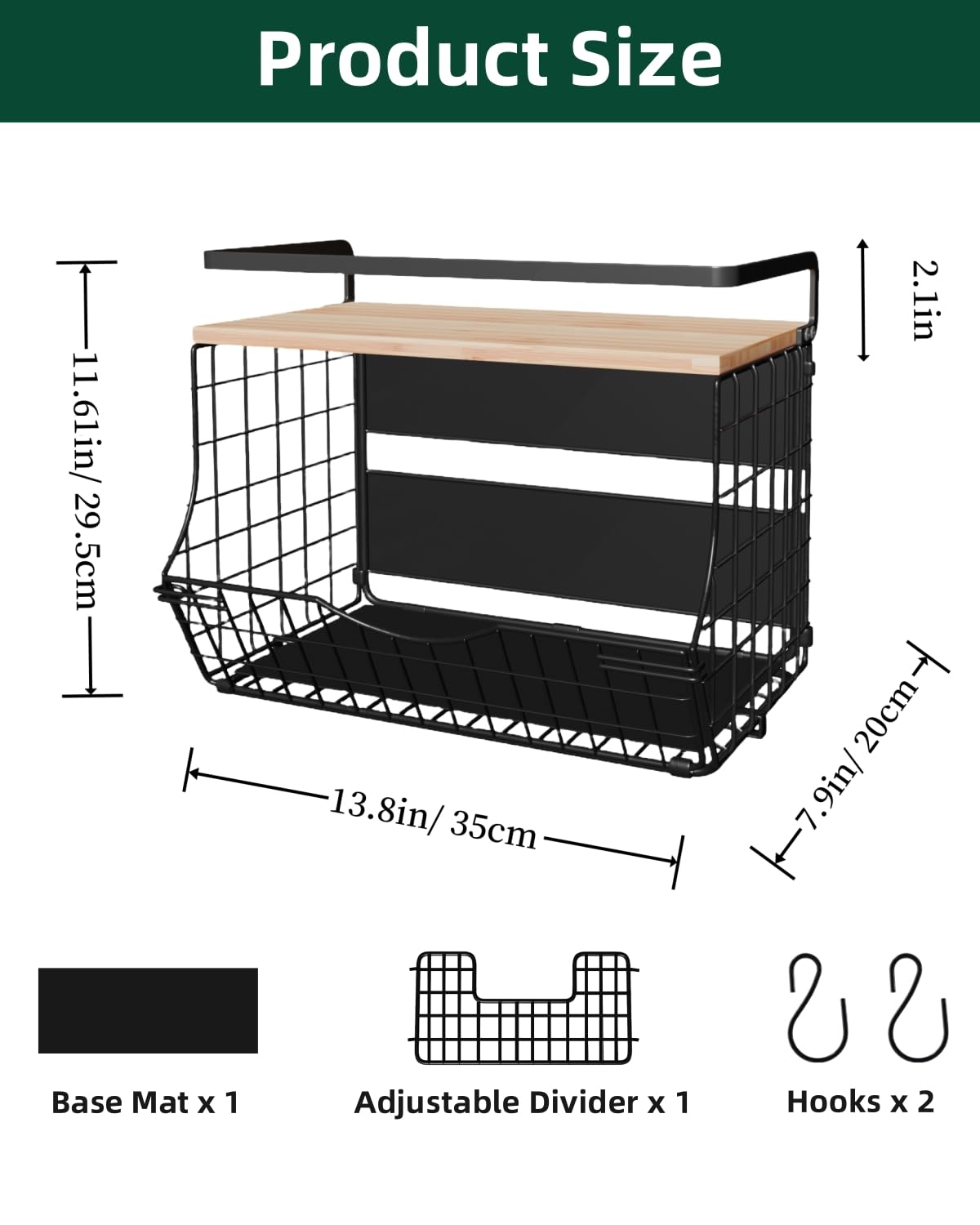 NRSVIAN top-shelf organizer for quick spice access