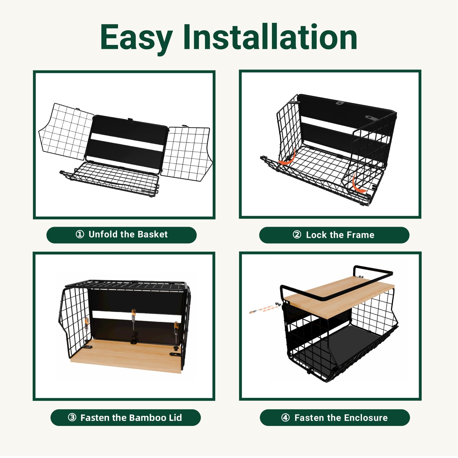 NRSVIAN versatile kitchen storage for fridge and counter