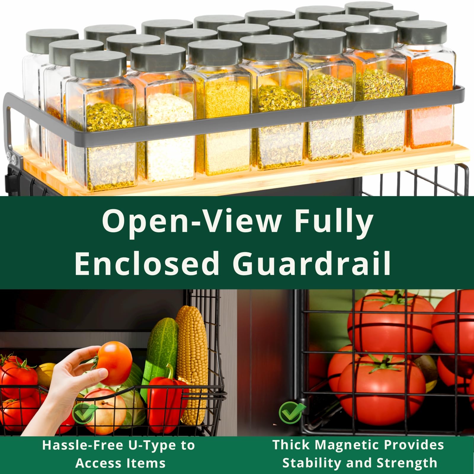 NRSVIAN potato onion storage bin keeps produce accessible