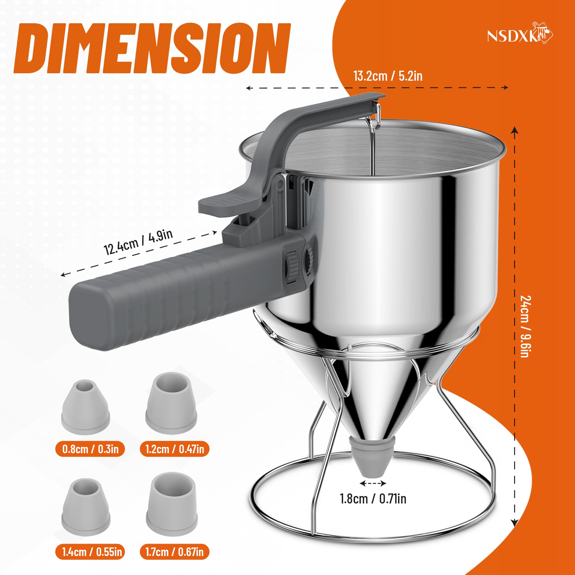 NSDXK appliance elevates pancake, cupcake, and waffle prep with precision.