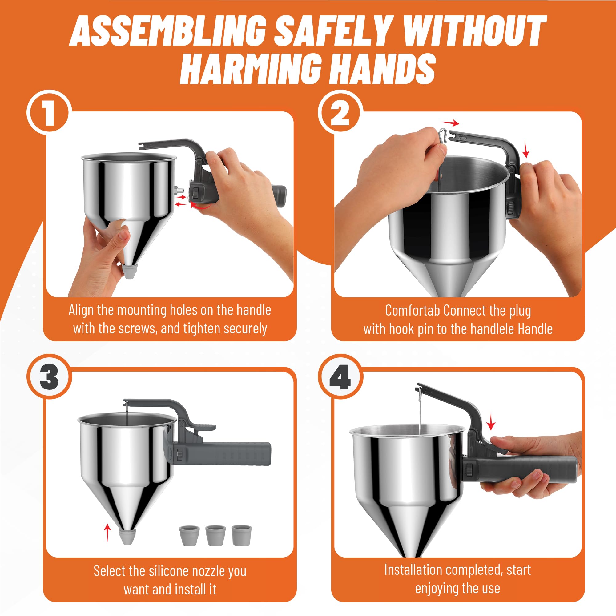 NSDXK lightweight design reduces fatigue during longer baking sessions.