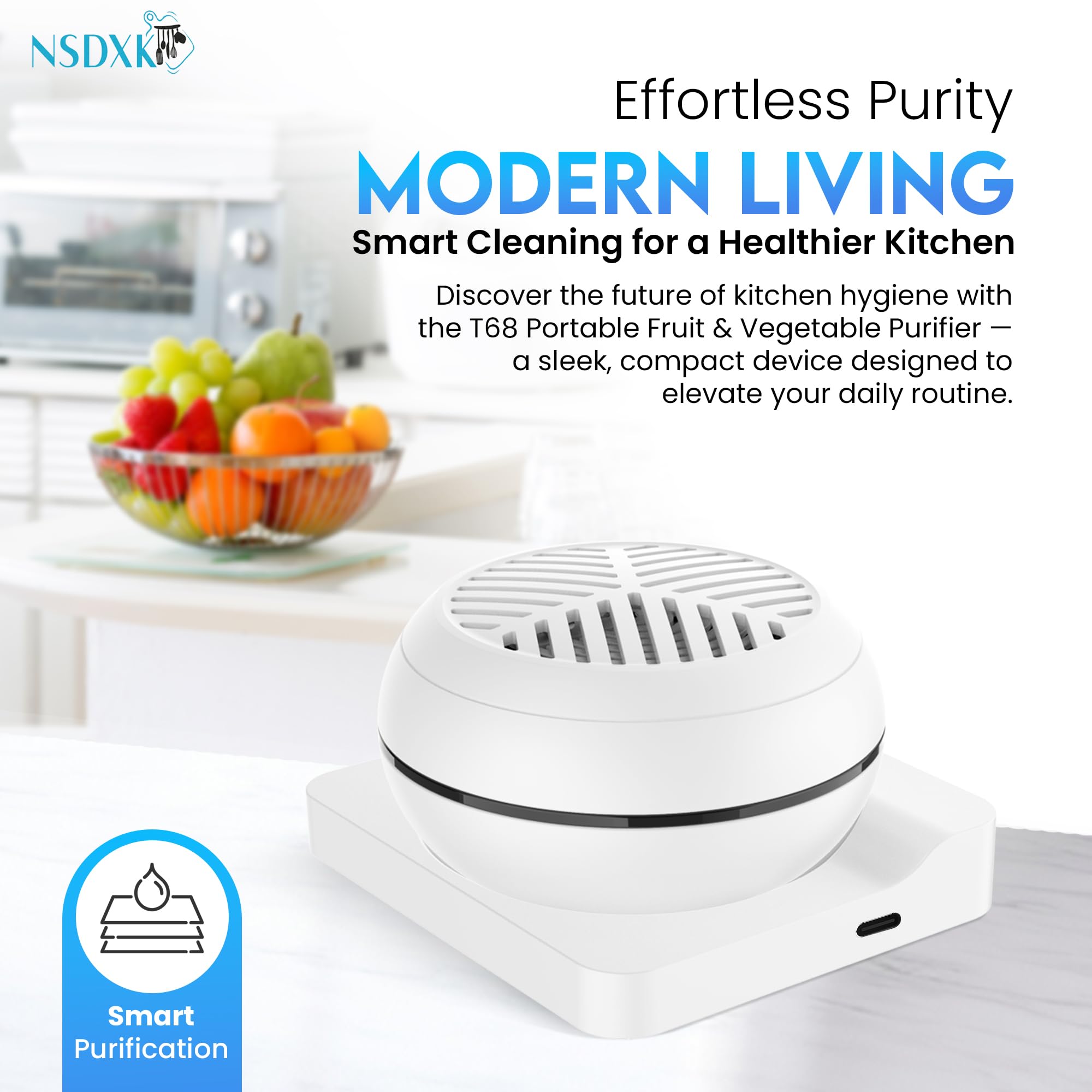 NSDXK purification technology on produce for clean results