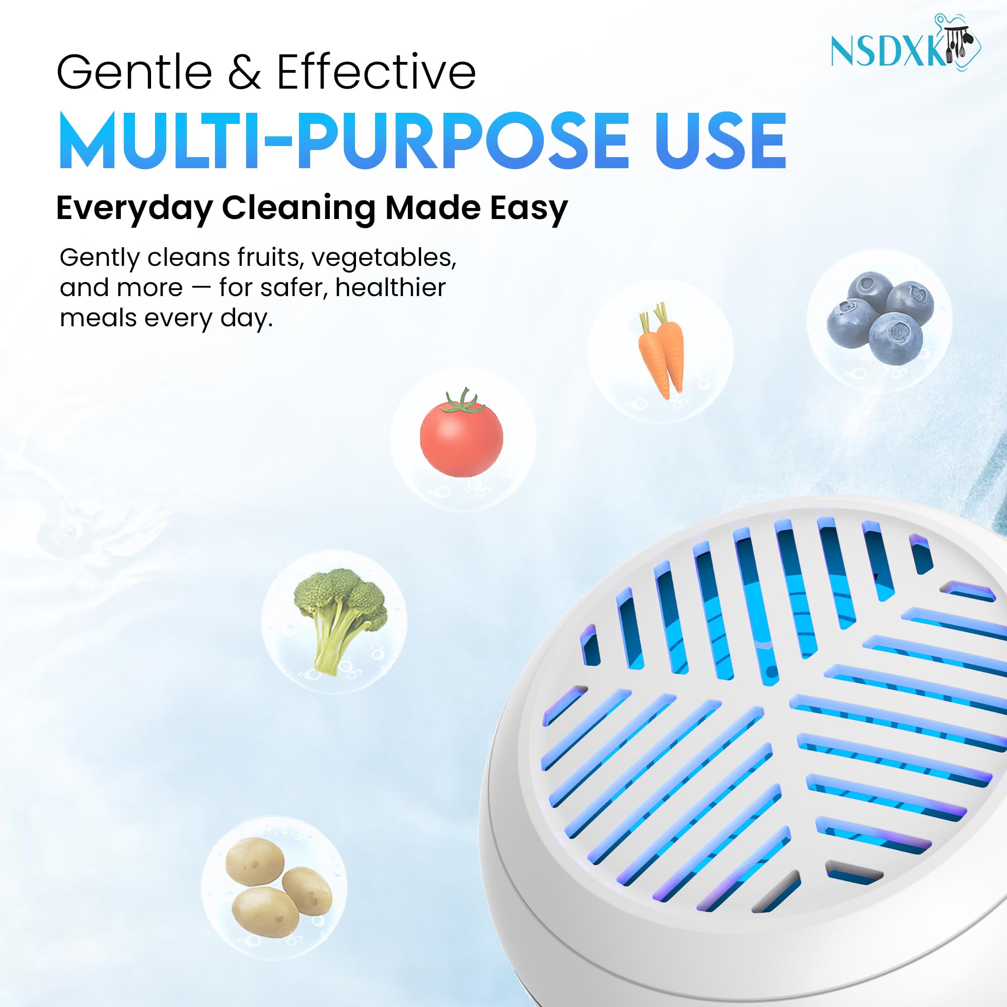 NSDXK versatile purifier for fruits, vegetables, rice, and meat