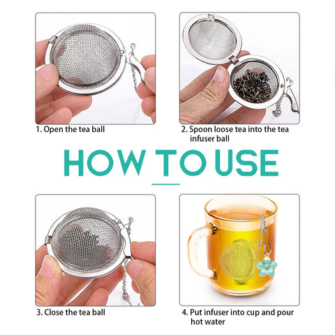 NSTaygate 304 stainless steel tea ball offers durable filtration