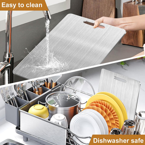 NTIERA cutting board size options shown for varied cooking needs.