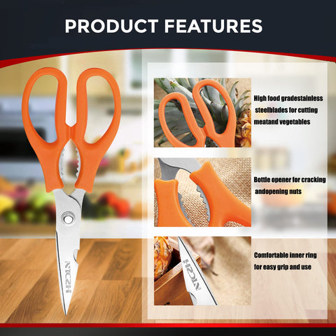 NTVKID kitchen shears double as a nutcracker for quick prep.
