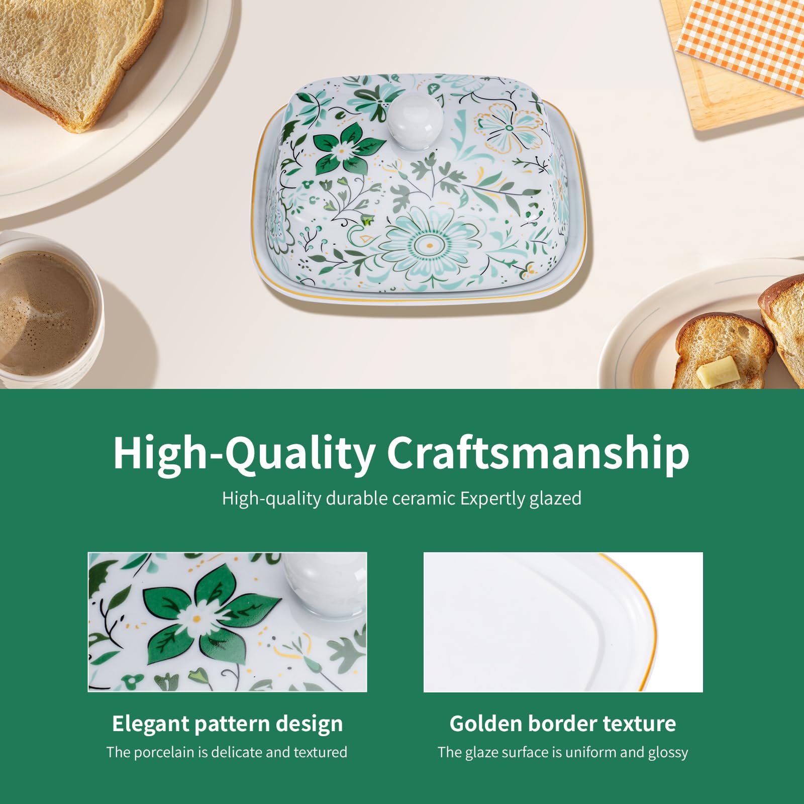 NTWJNJY butter dish safe in oven and induction