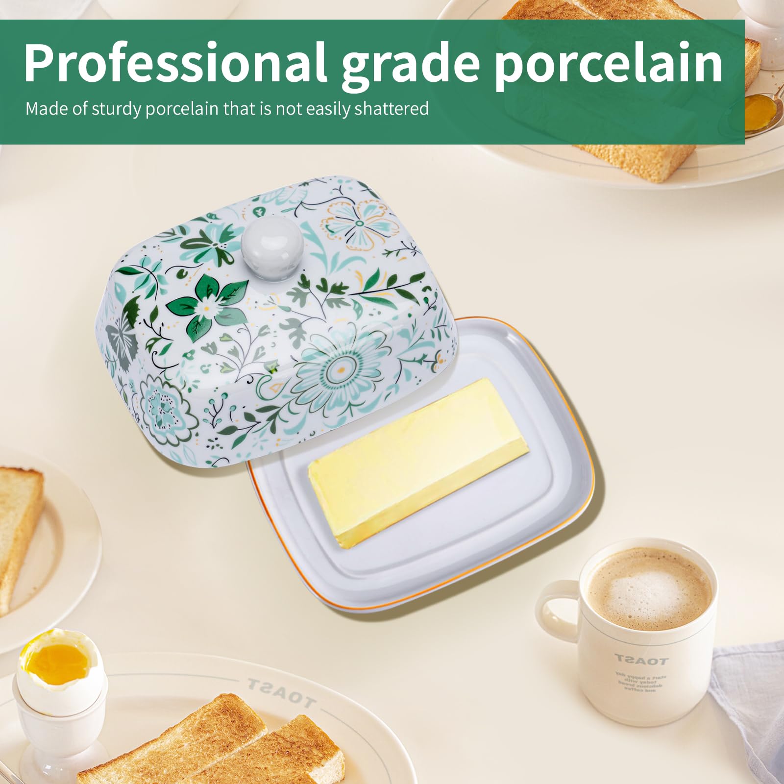 Gift-boxed NTWJNJY butter dish ideal for housewarmings