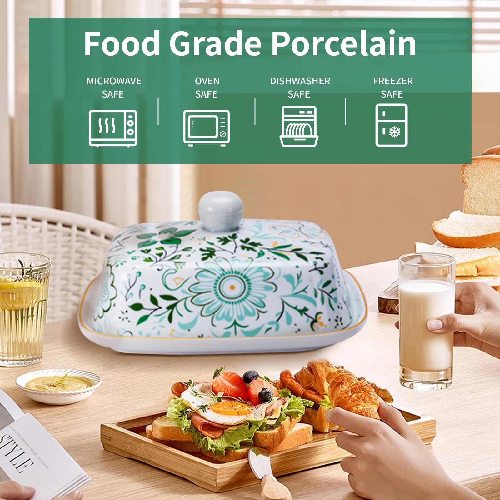 NTWJNJY porcelain dish with thick walls for stability