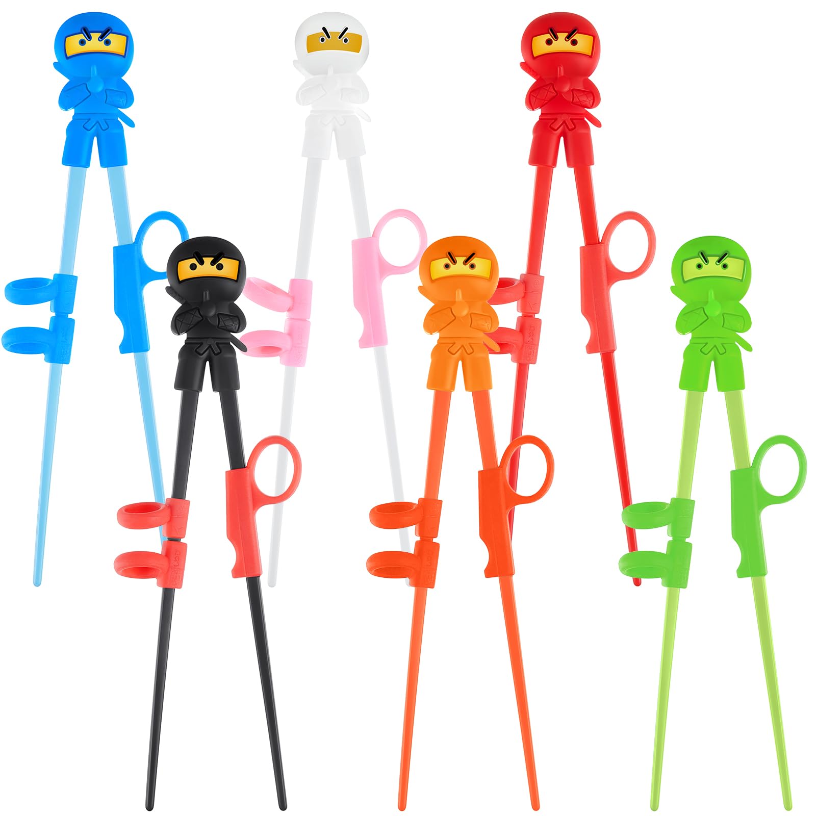 Nuanchu Ninja training chopsticks show ambidextrous grip for all ages
