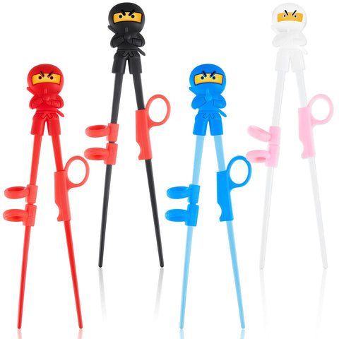 Nuanchu ninja training chopsticks packaging shows four beginner sets for kids learning