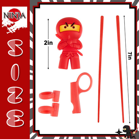 Nuanchu ninja training chopsticks with soft silicone helper for comfortable grip