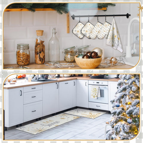 Nuanchu winter kitchen mat 47x20 adds warmth and practicality to flows