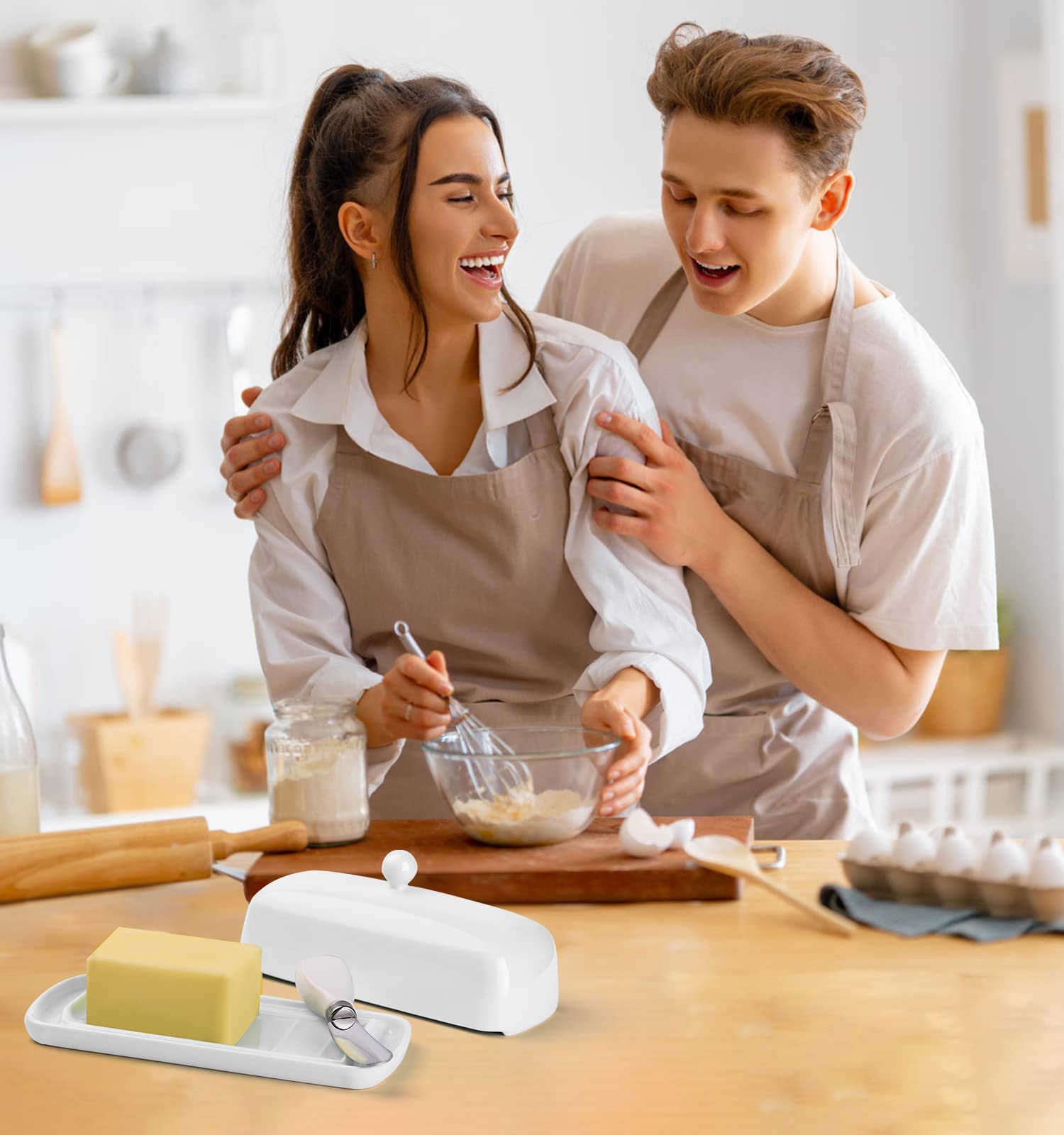Nucookery butter dish features food-grade porcelain for daily use