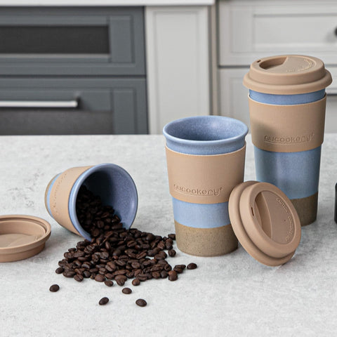Nucookery 8oz travel mug ideal for espresso or small beverages