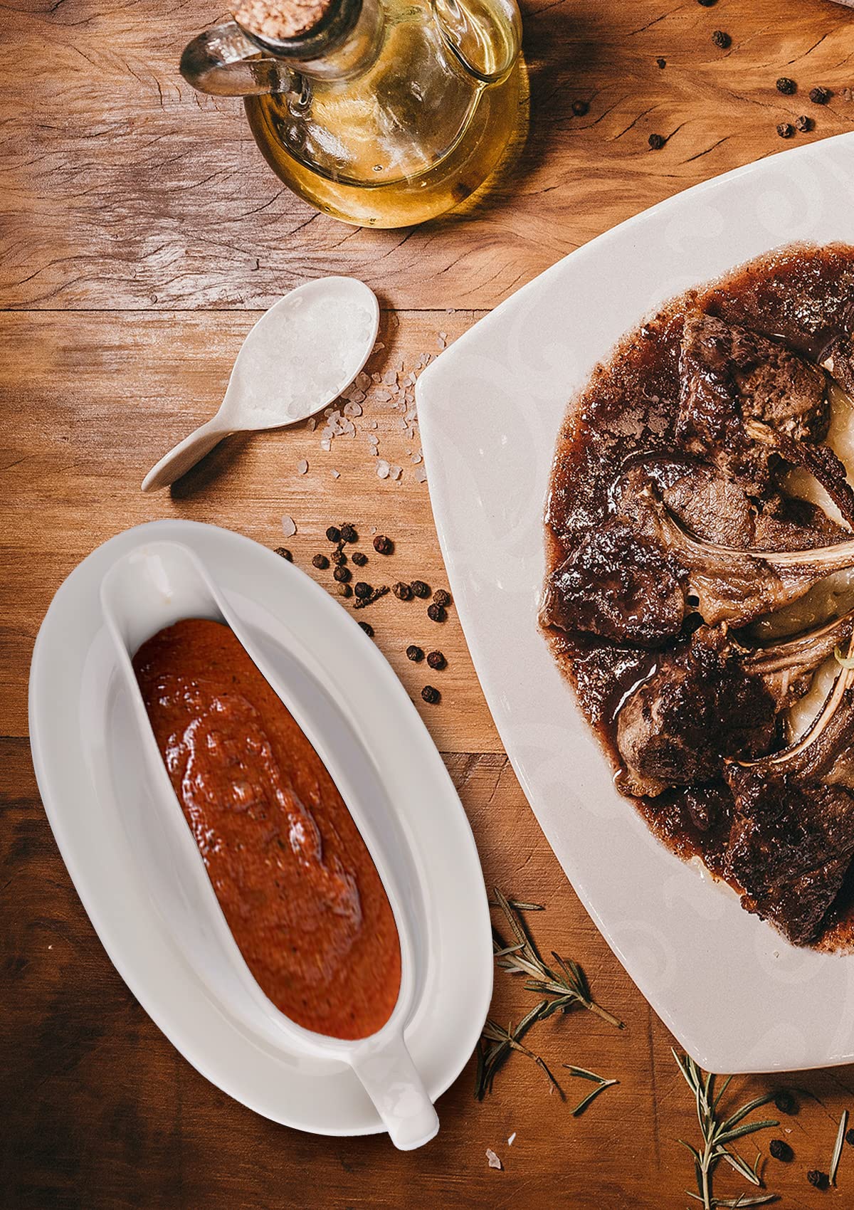 Nucookery versatile serveware for dressings, dips, and soups