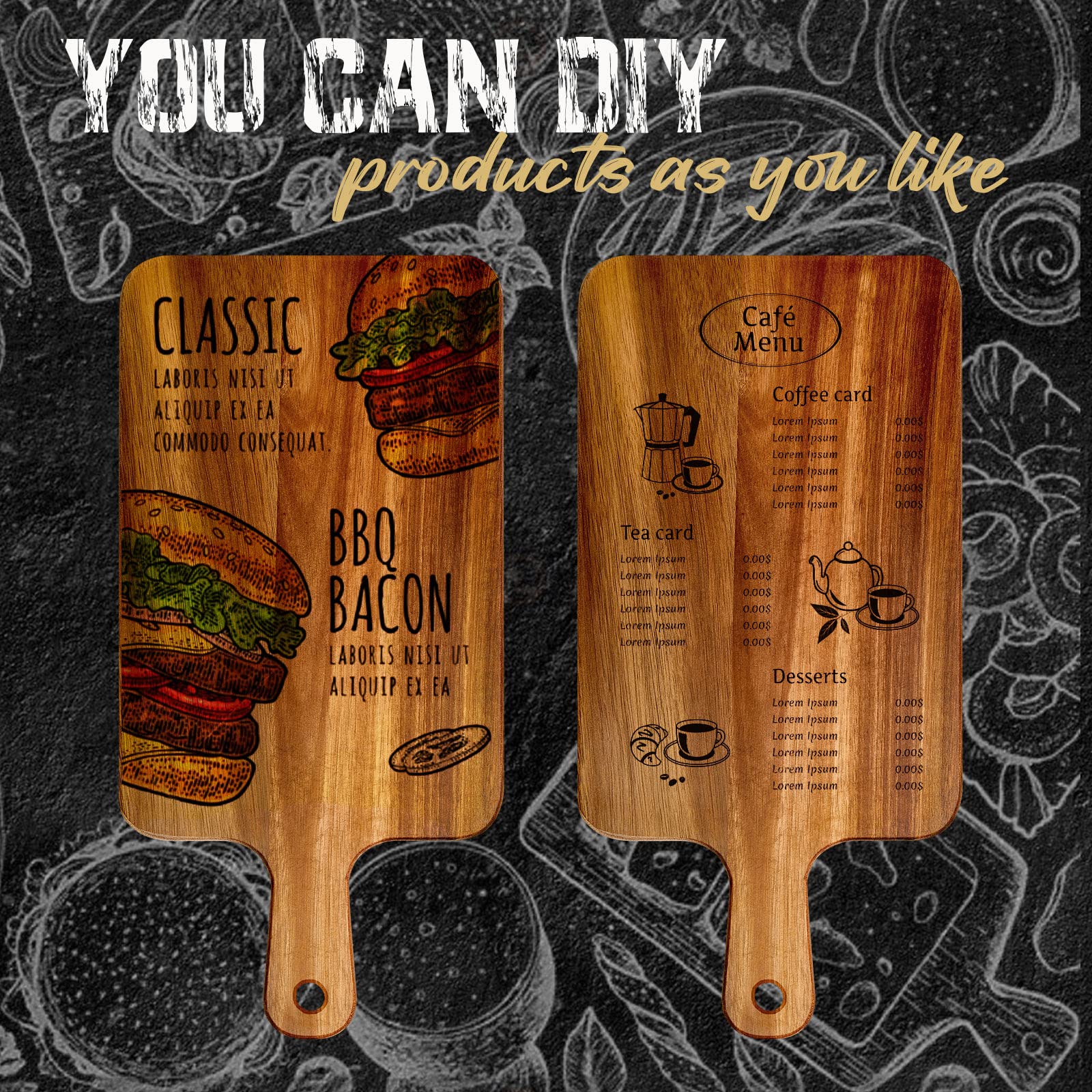 Nuenen acacia cutting board perfect for bread and breakfast prep.