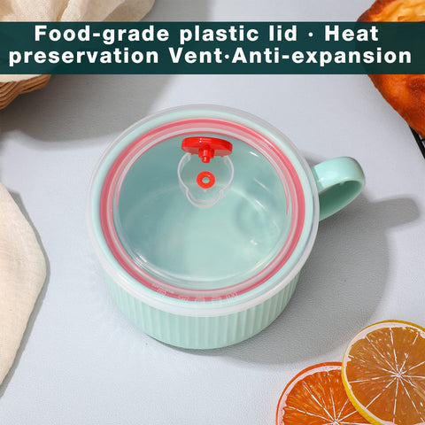 Nuenen ergonomic handle on soup bowl for comfortable grip