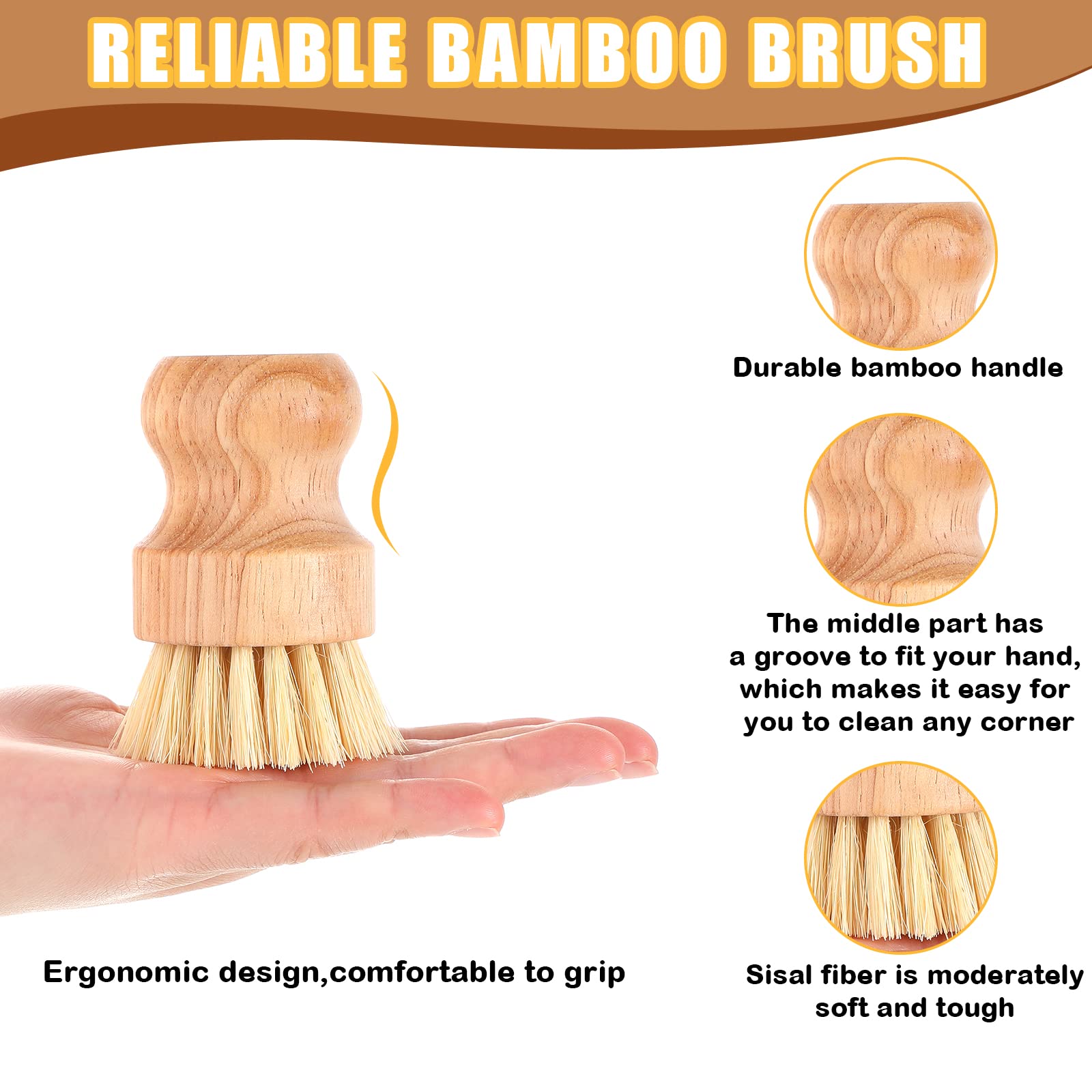Nuenen sturdy scrubber gentle enough for delicate cookware