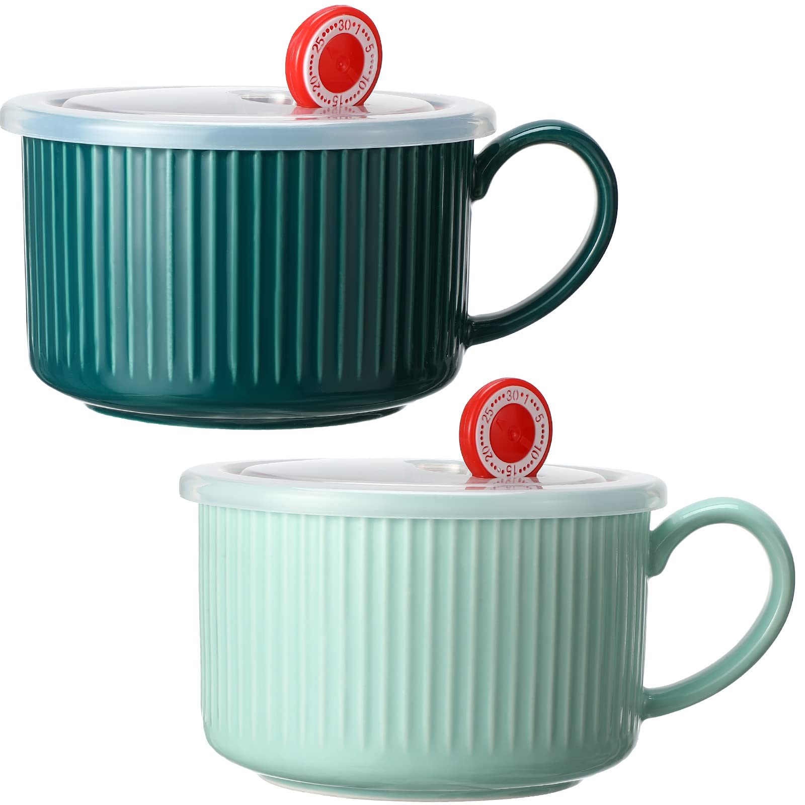 Nuenen blue soup bowl with lid and handle for easy reheating and serving