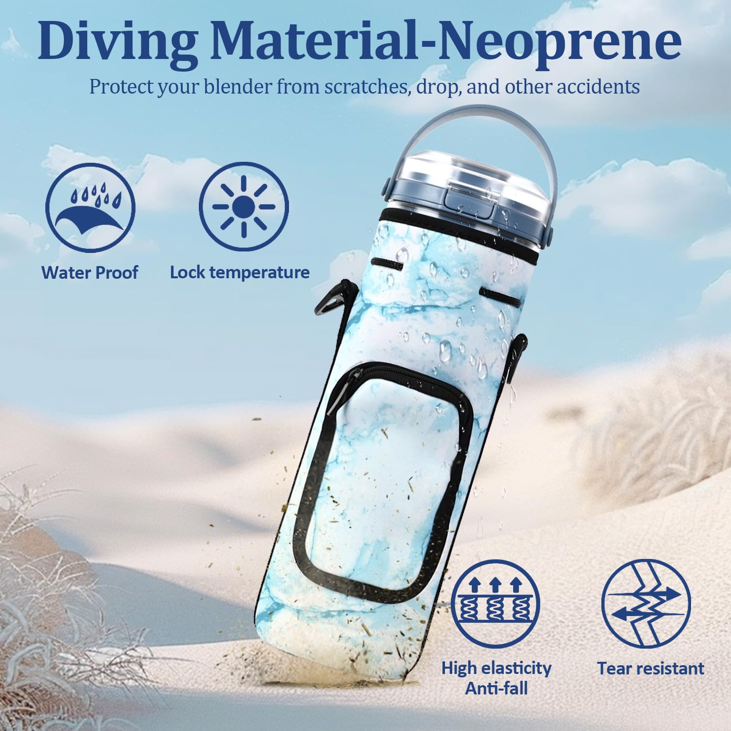 NUENSS-ROR outside pocket stores keys and cables for organized travel.