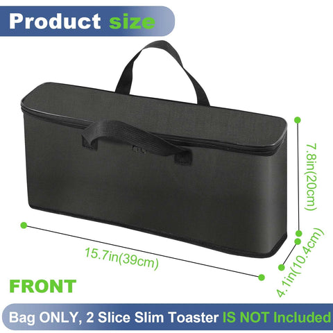NUENSS-ROR Bella 2 Slice Slim Toaster bag aluminum liner for easy cleaning