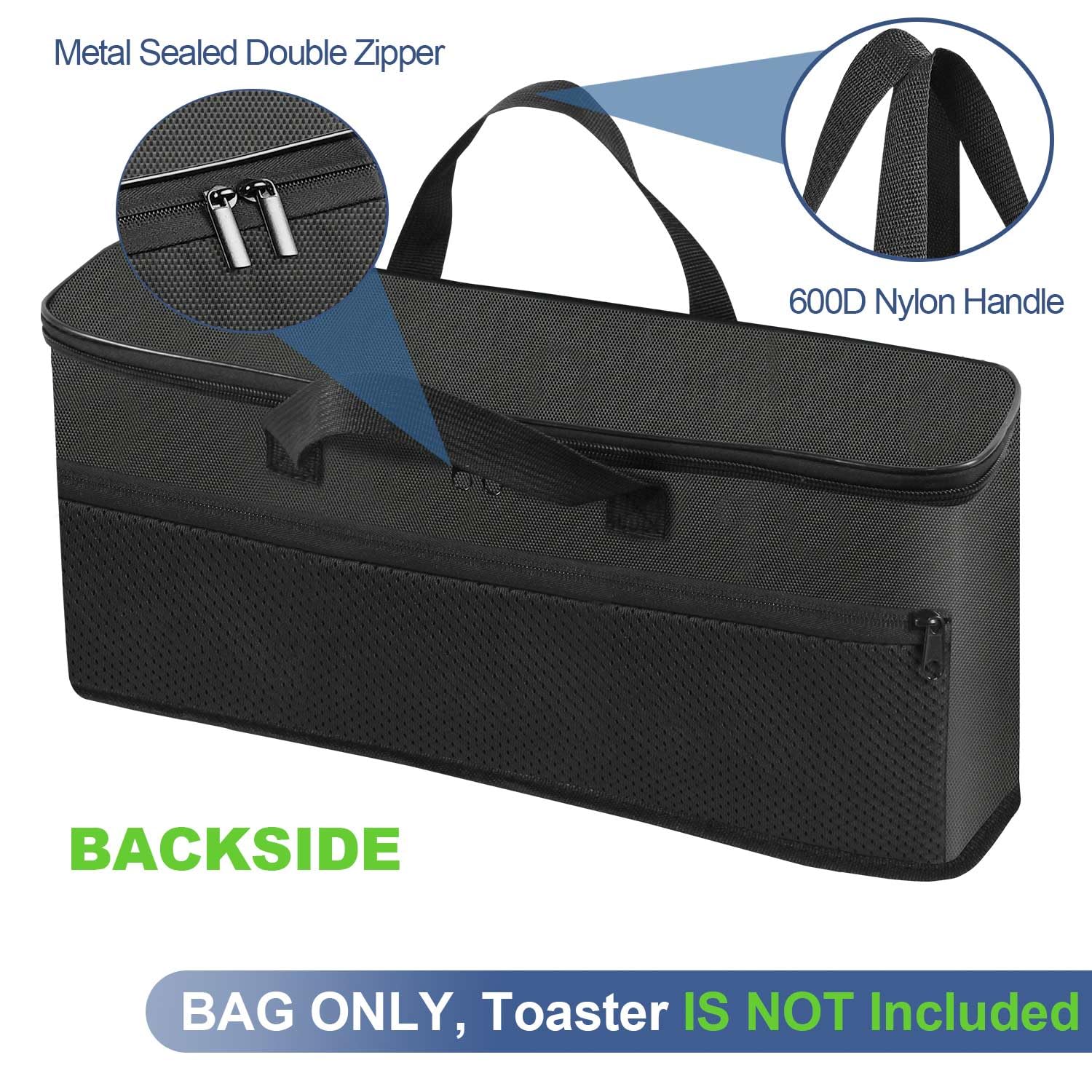NUENSS-ROR Bella 2 Slice Slim Toaster bag waterproof material protects on trips