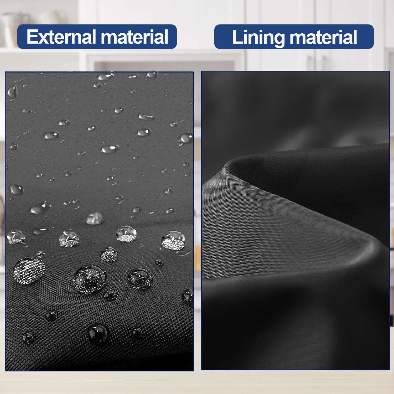 NUENSS-ROR slushie cover 420D lining minimizes fine dust entry