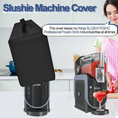 NUENSS-ROR slushie cover side view shields the unit from kitchen splashes