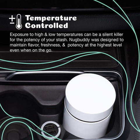 Nugbuddy Mini UV protection shields contents from light exposure