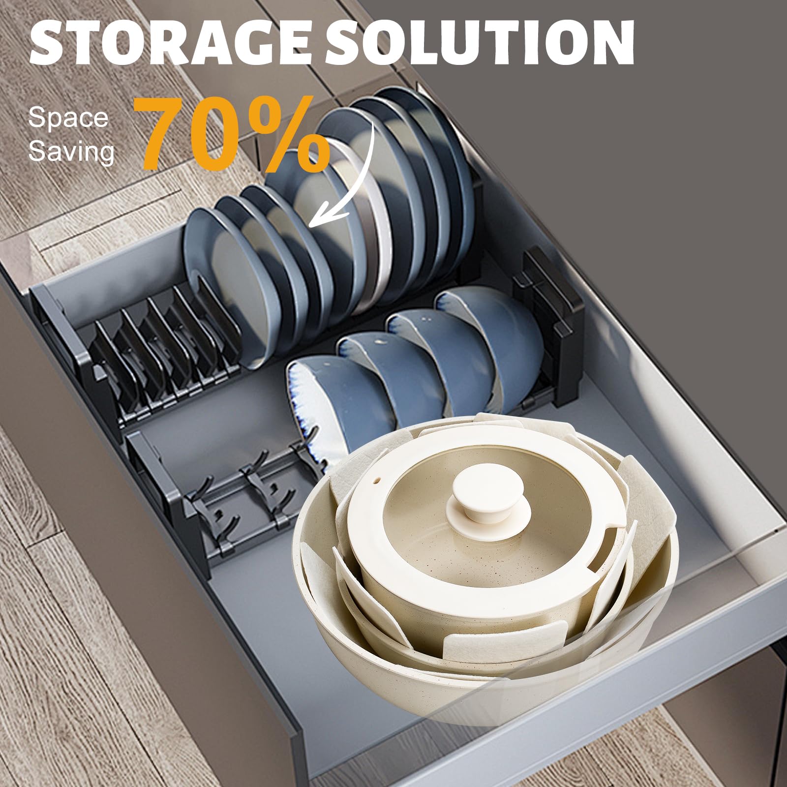 Numola cream-white ceramic kitchen set adds warm aesthetic to kitchen