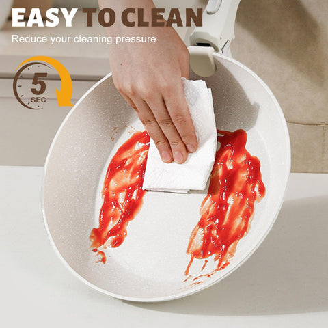 Numola oven and dishwasher safe pots and pans for convenient cleanup