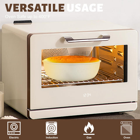 Numola stove-to-oven transition cookware for versatile meals