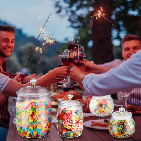 Nuogo 30 oz clear jar—compact storage for treats