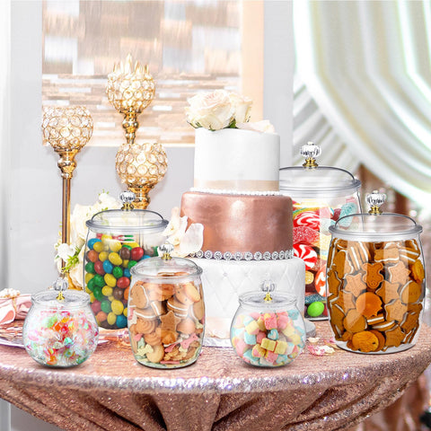 Nuogo 64 oz transparent jar seals freshness for snacks