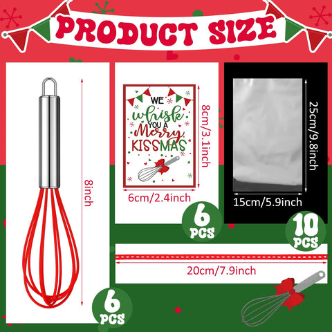 Nuogo 8-inch stainless steel whisk, durable and easy to use.