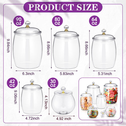 Nuogo 80 oz clear jar with airtight lid ideal for cookies