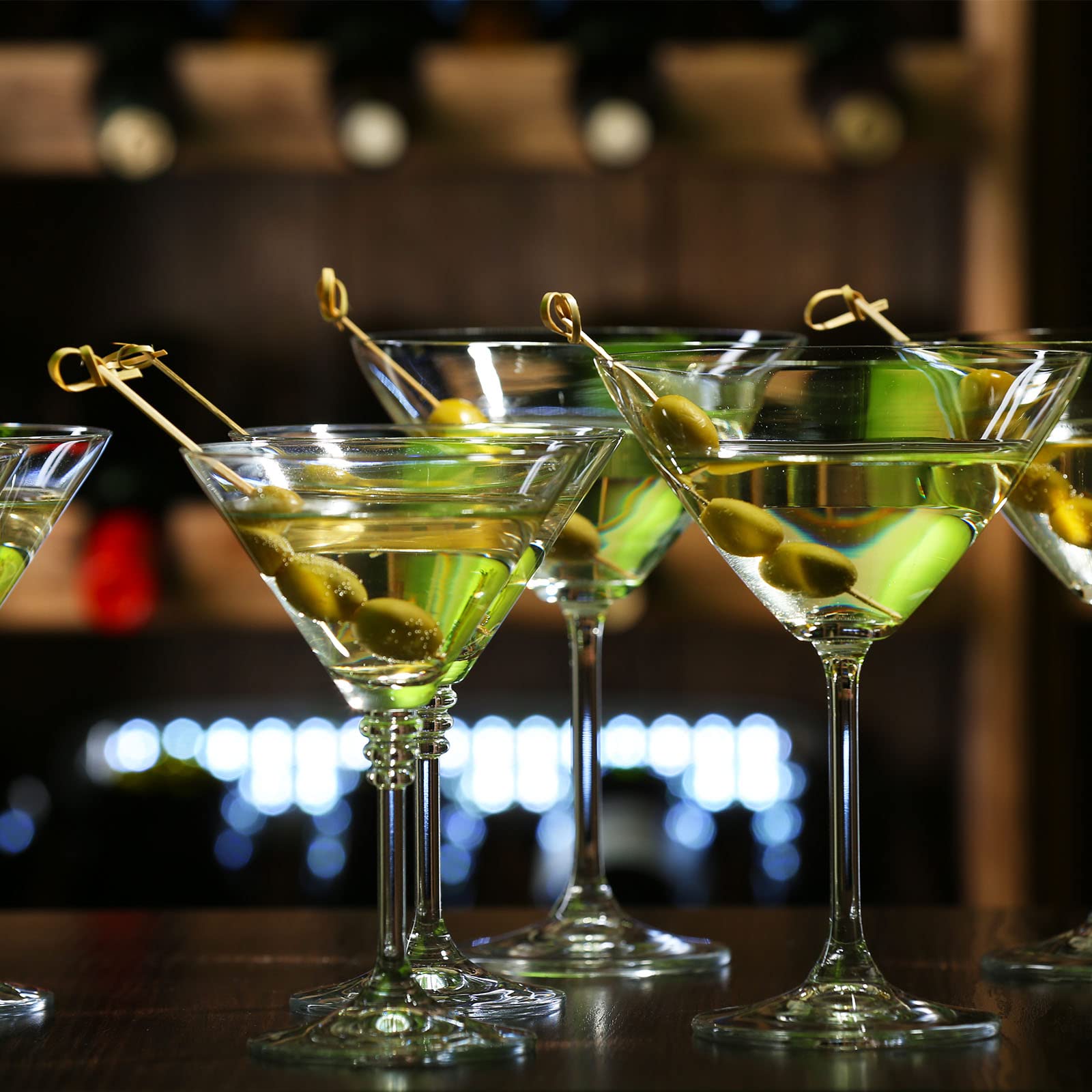 Nuogo loop-top garnish picks add charm to drinks and bites at parties.