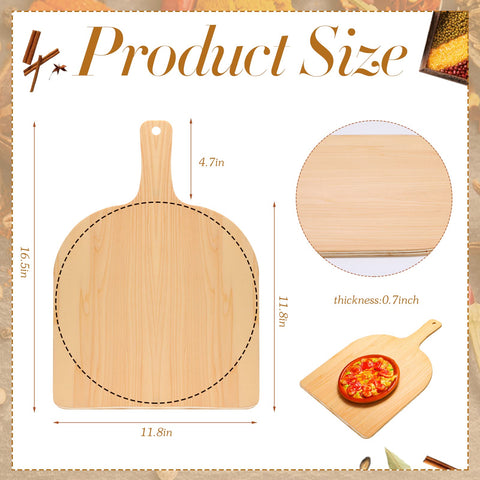 Nuogo pizza peel handle closeup shows ergonomic grip for easy serving.