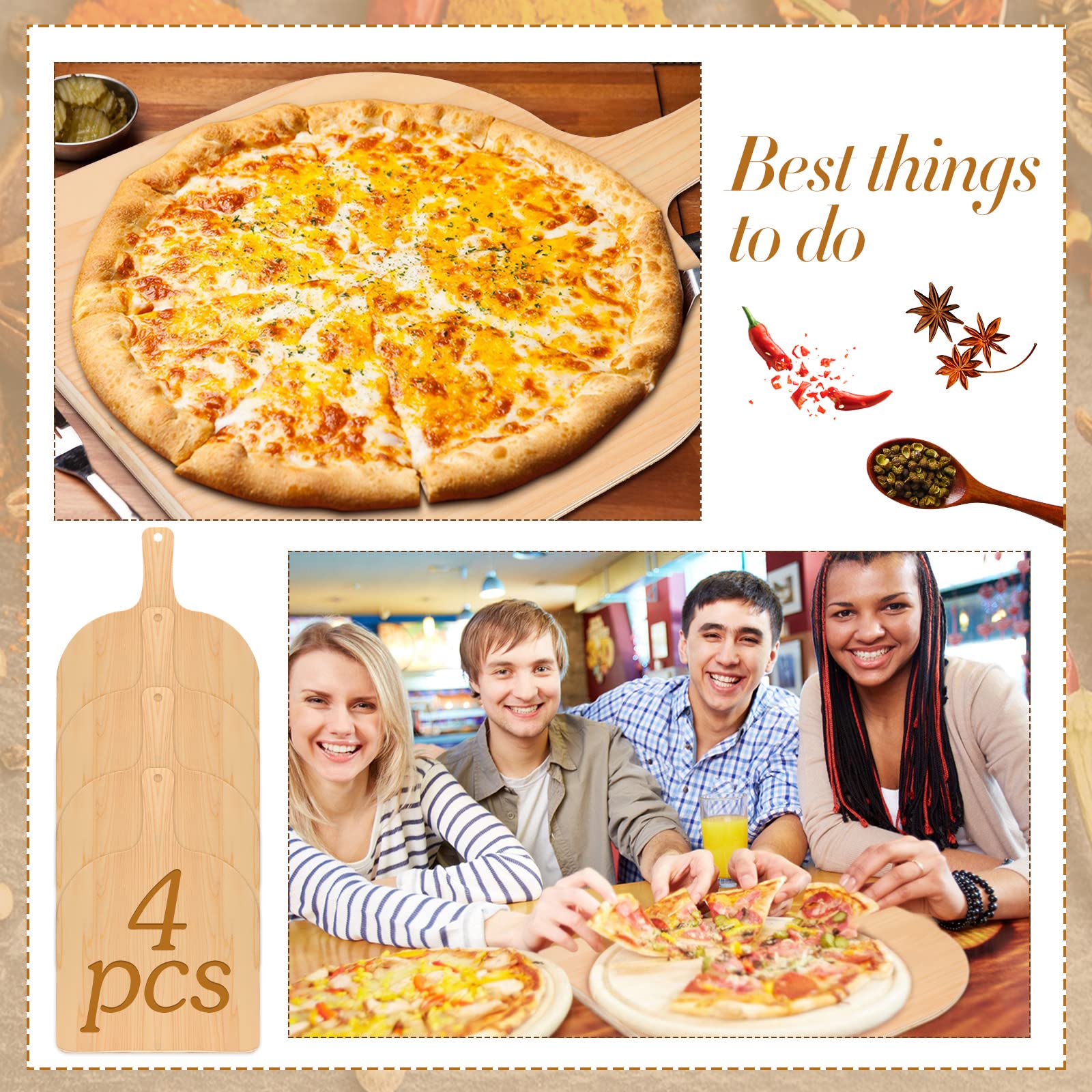 Nuogo pizza peel in action facilitates smooth pizza transfers.