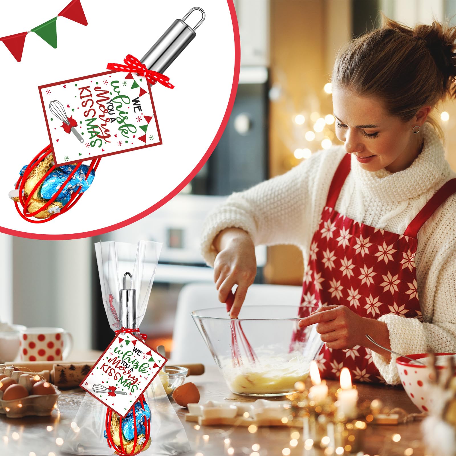 Nuogo red ribbons decorative gift accents for wrapping.