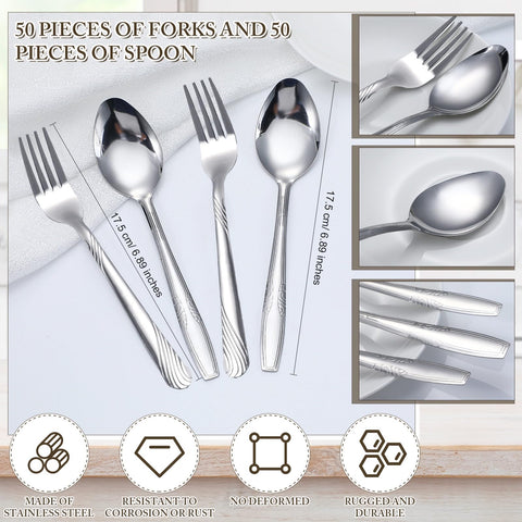 Nuogo stainless steel flatware with mirror polish enhances table presence