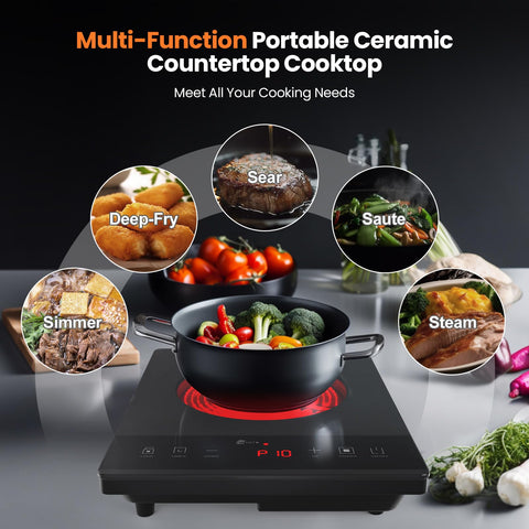 Nuopuplai ceramic surface clean and smooth after cooking