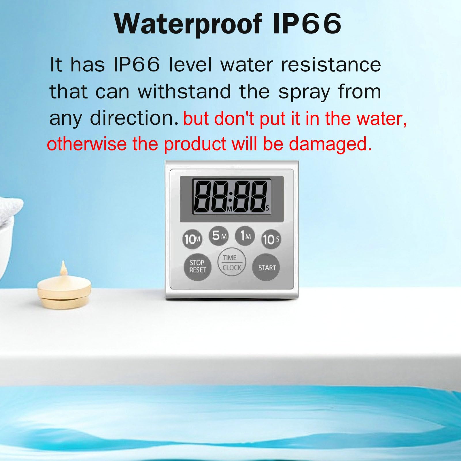 NUOSWEK fridge-magnet timer for hands-free kitchen timing