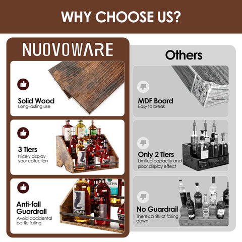 Nuovoware home retro shelf stand adds vintage charm and storage